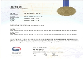 Patent certificate