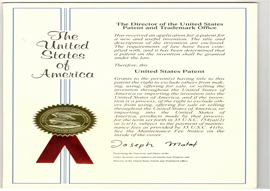 Patent certificate